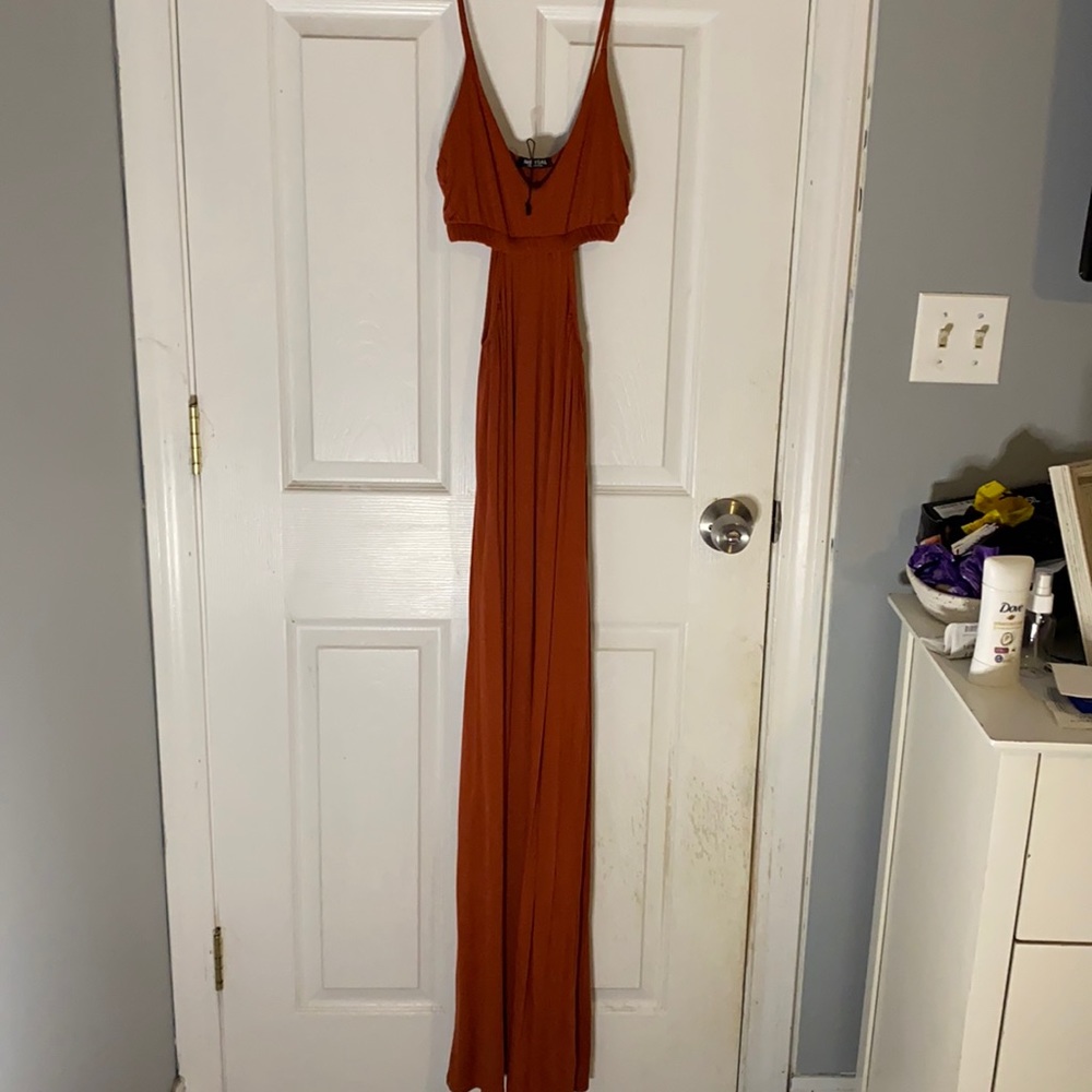 Burnt sienna dress